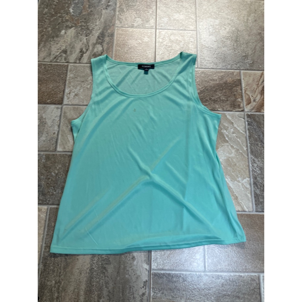 ELEMENTZ‎ Women's Turquoise Tank Top Medium M Sleeveless Scoop Neck